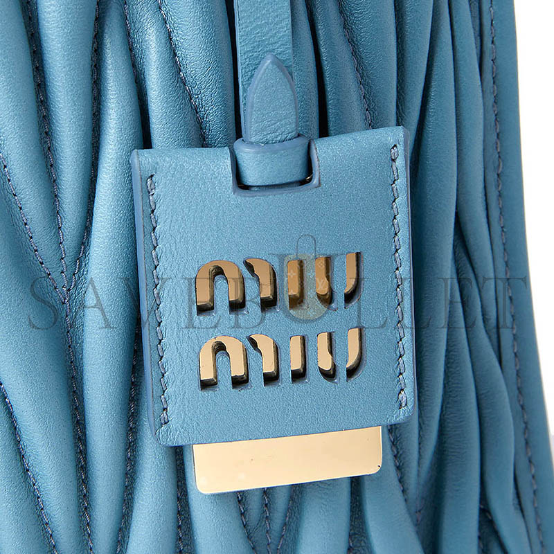 MIU MIU MATELASSÉ HANDBAG 5BG263 (24*20.5*8cm)